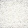 White Glass Bead