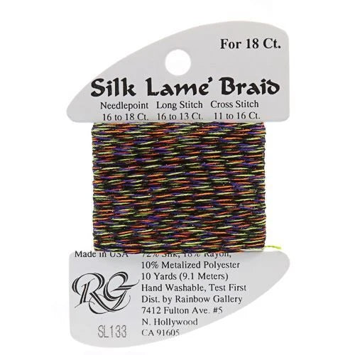 Silk Lame Braid 18 - SL133 Halloween