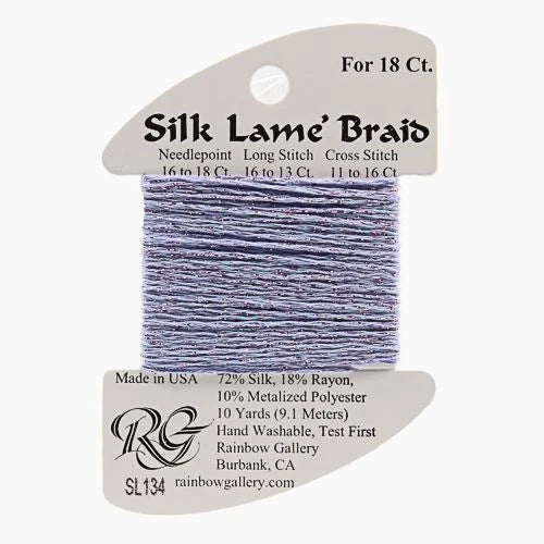 Silk Lame Braid 18 - SL134 Misty Lilac