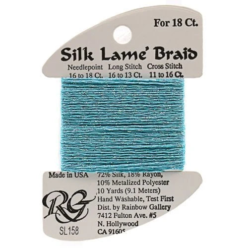 Silk Lame Braid 18 - SL158 Capri