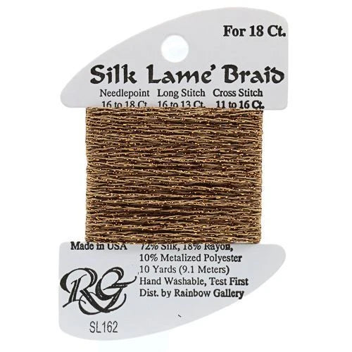 Silk Lame Braid 18 - SL162 Hazel