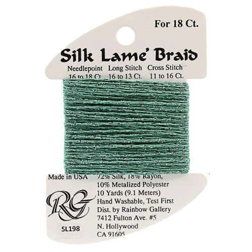 Silk Lame Braid 18 - SL198 Wasabi