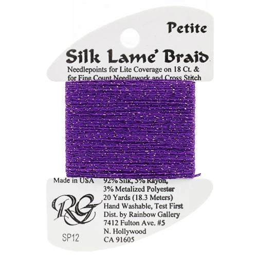 Silk Lame Braid Petite - SP12 Purple