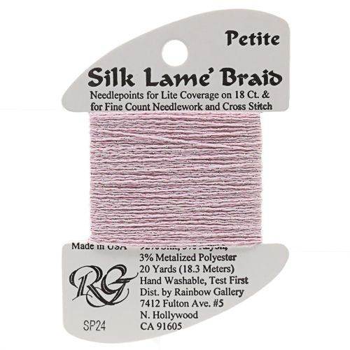 Silk Lame Braid Petite - SP24 Baby Pink