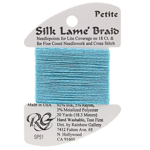 Silk Lame Braid Petite - SP51 Turquoise