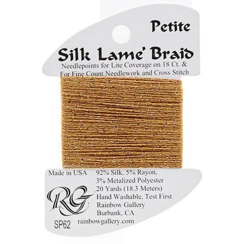 Silk Lame Braid Petite - SP62 Dark Sand Gold