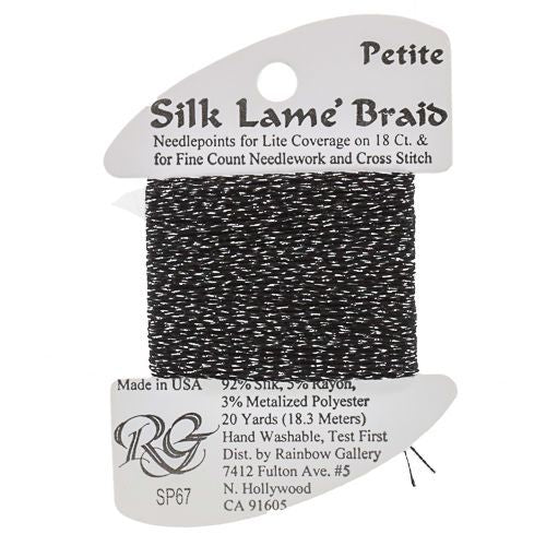 Silk Lame Braid Petite - SP67 Antique Silver