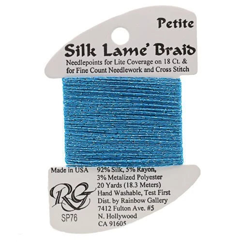 Silk Lame Petite SP76 PEACOCK BLUE