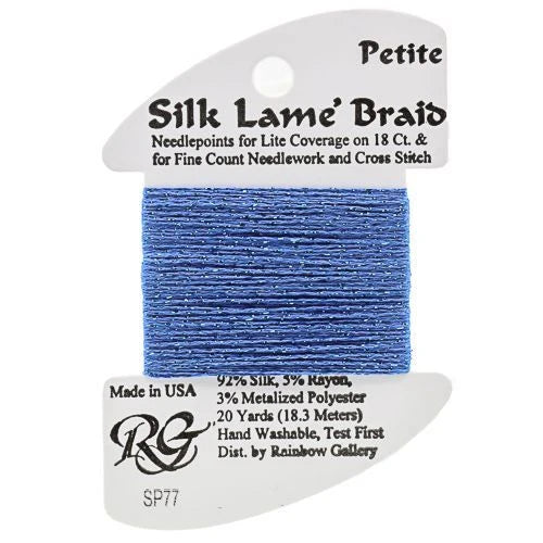 Silk Lame Braid Petite - SP77 Royal Blue