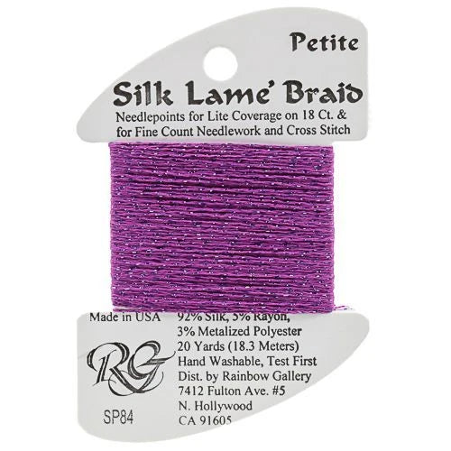 Silk Lame Braid Petite - SP84 Dark Orchid