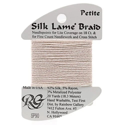 Silk Lame Braid Petite - SP90 Barely Pink