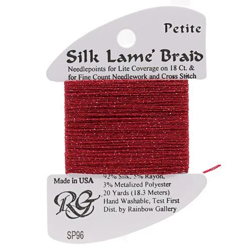 Silk Lame Braid Petite - SP96 Cranberry