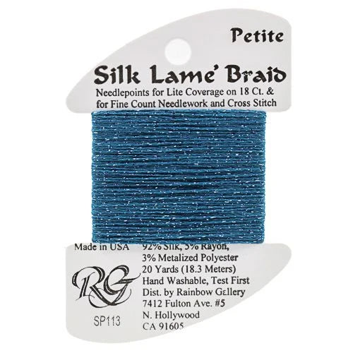 Silk Lame Braid Petite - SP113 Dark Lagoon