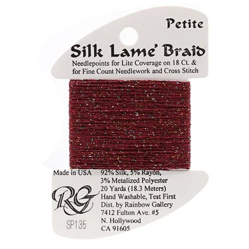 Silk Lame Petite SP135 RED SPRINKLE