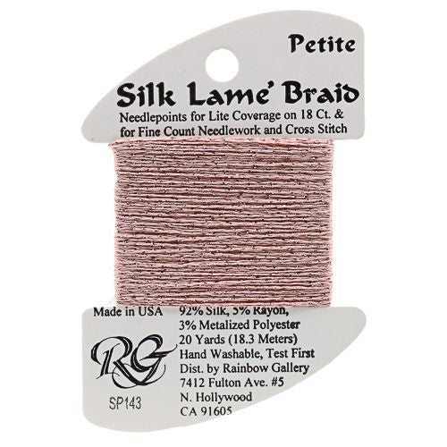 Silk Lame Braid Petite - 143 Cameo Pink