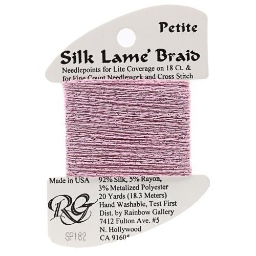 Silk Lame Braid Petite - SP182 Chateau Rose