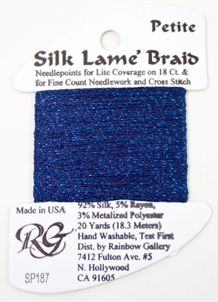 Silk Lame Petite SP187 MEDIUM INDIGO