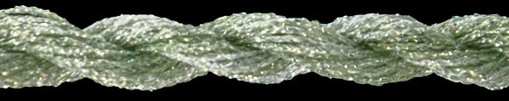 Threadworx #12 Overdyed Metallic Silver Olive 91065