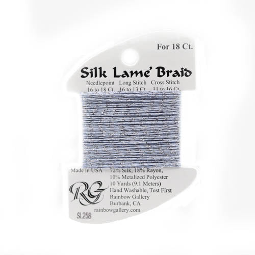 Silk Lame Braid 18 - SL258 Gentle Gray