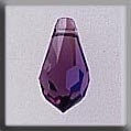 Very Small Teardrop Amethyst Bead