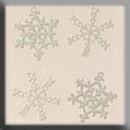 White Metal Snowflake Bead