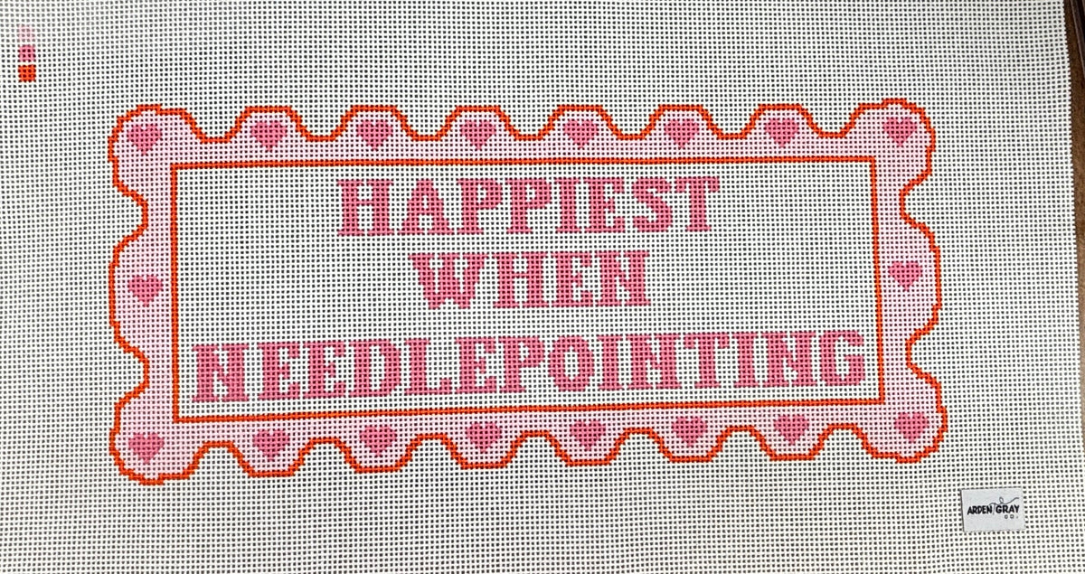 Happiest When Needlepointing