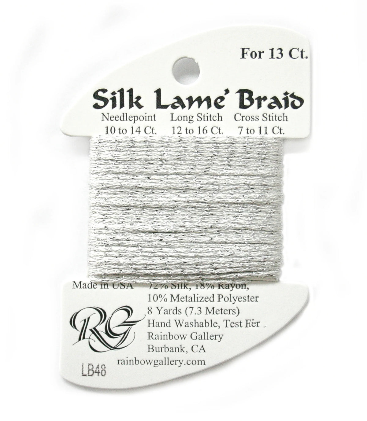 Silk Lame Braid 13 LB48 Silver