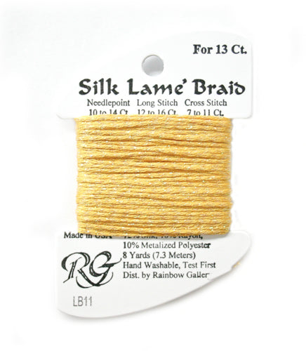 Silk Lame Braid 13 LB11 Yellow