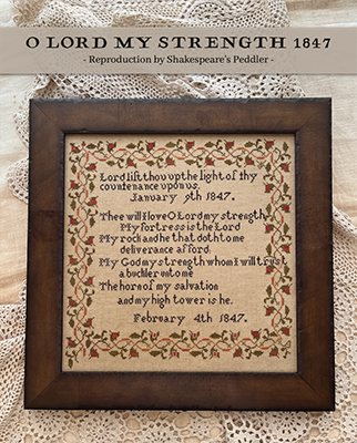 O Lord My Strength 1847 by Shakespeare's Peddler