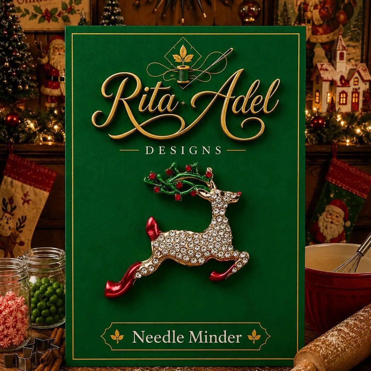 Christmas Reindeer Needle Minder