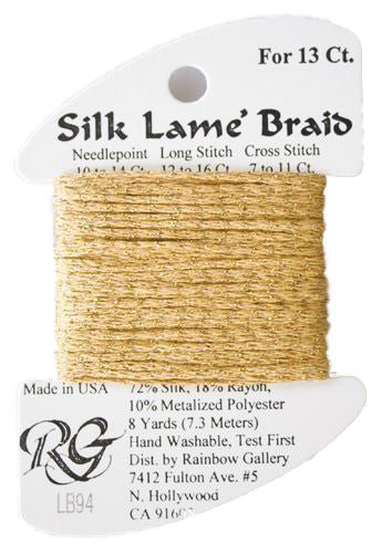 Silk Lame Braid 13 LB94 True Gold