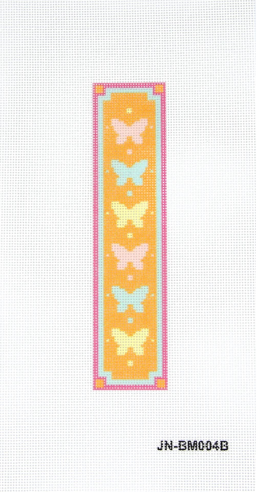 Orange With Butterflies Bookmark