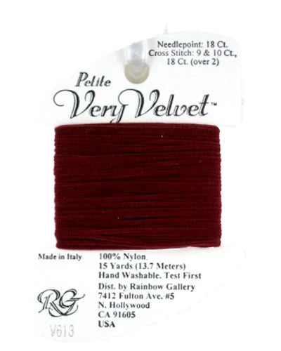 Petite Very Velvet - V613 Burgundy