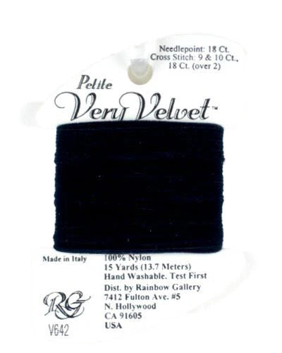 Petite Very Velvet - V642 Navy Blue