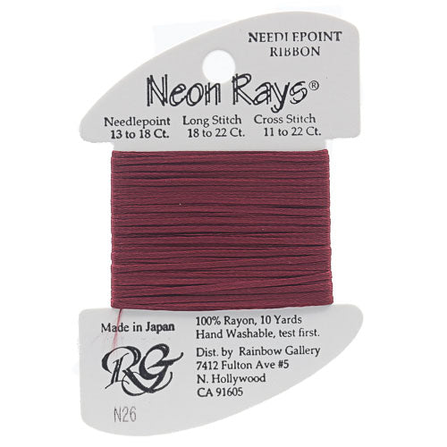 NEON RAYS N26-BURGUNDY