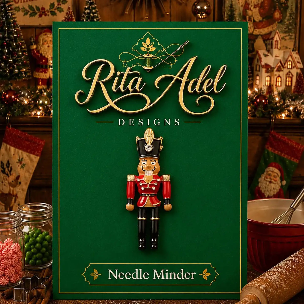 Christmas Nutcracker Soldier Needle Minder