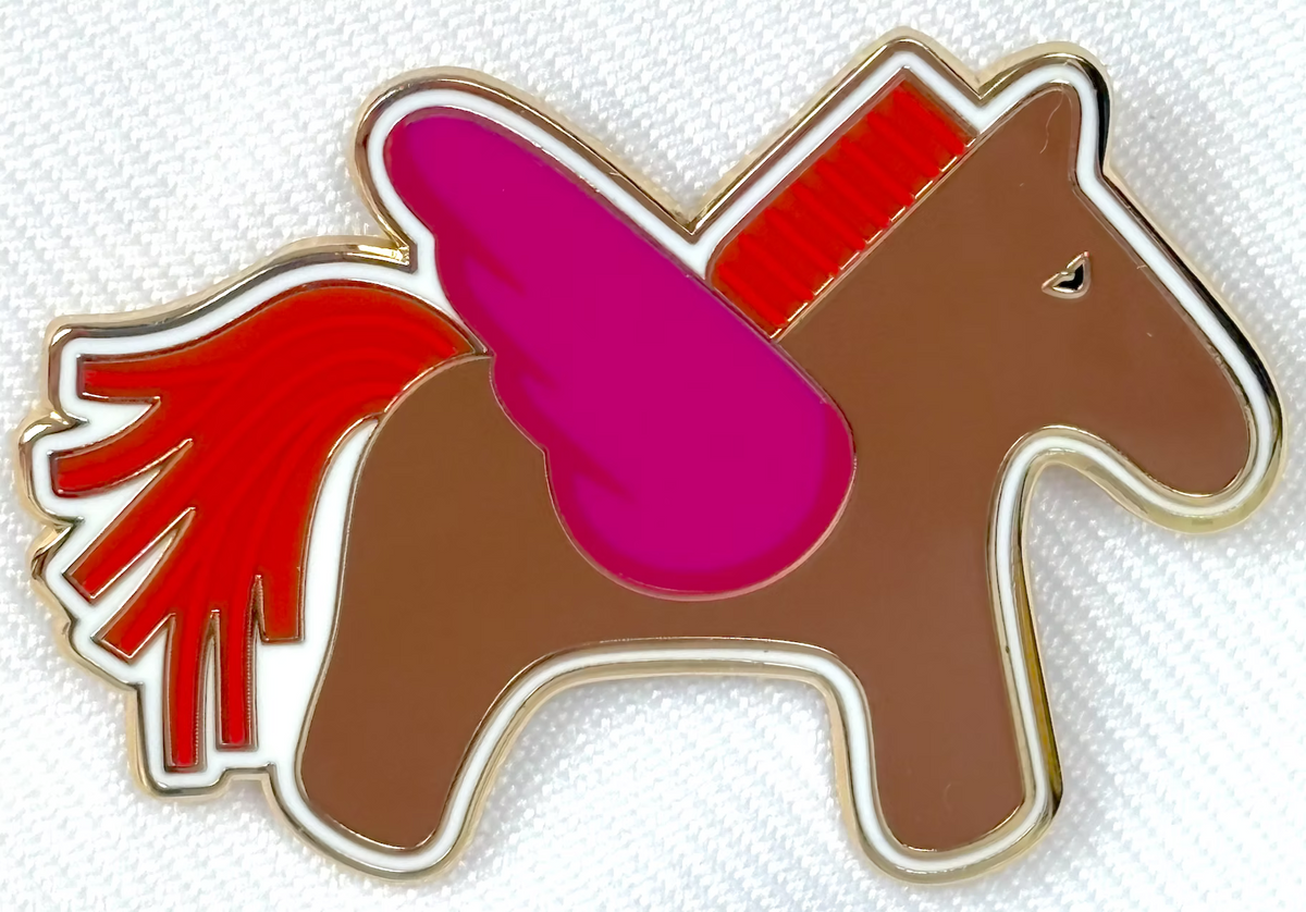 Hermès Pegasus Orange/Pink Needle Minder