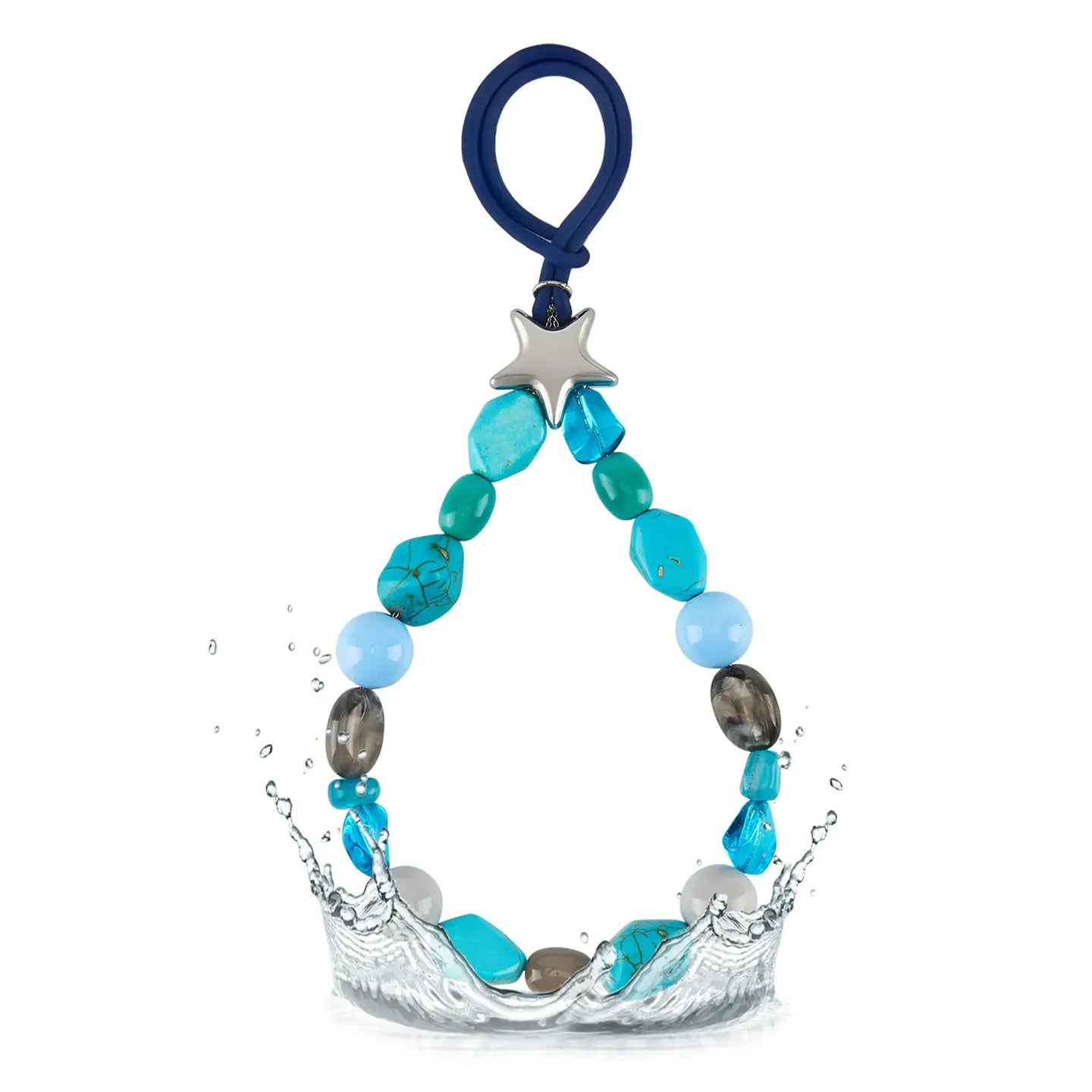 Case-Mate Turquoise Stone Beaded Bag Charm Accessory