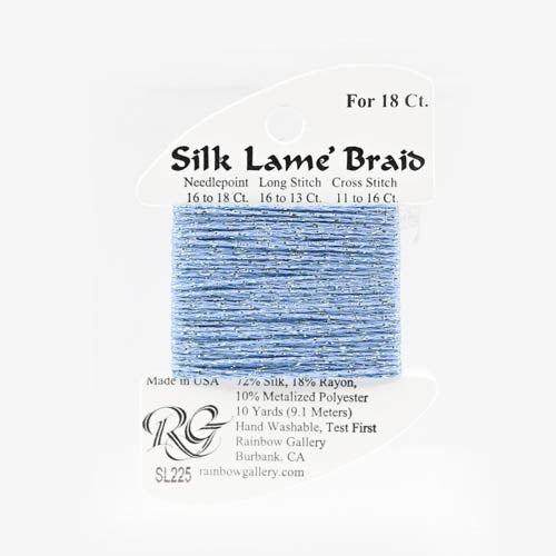 Silk Lame Braid 18 - SL225 Forever Blue