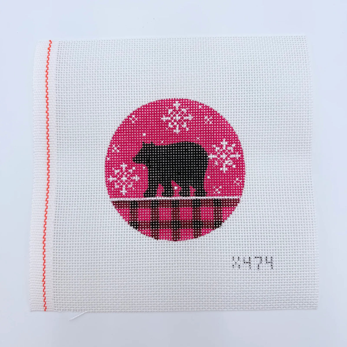 Bear and Red Plaid