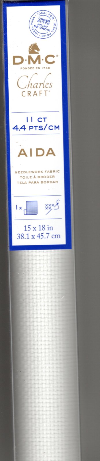 Aida Cloth Cross Stitch Fabric White 11CT