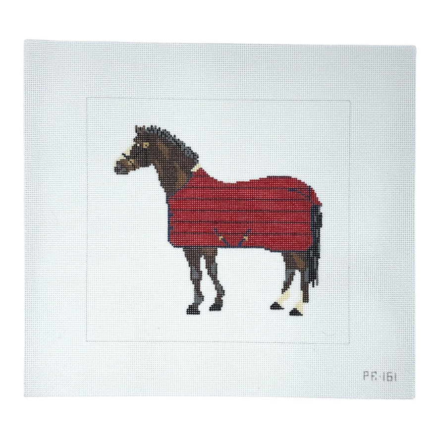 Brown Horse / Red Blanket