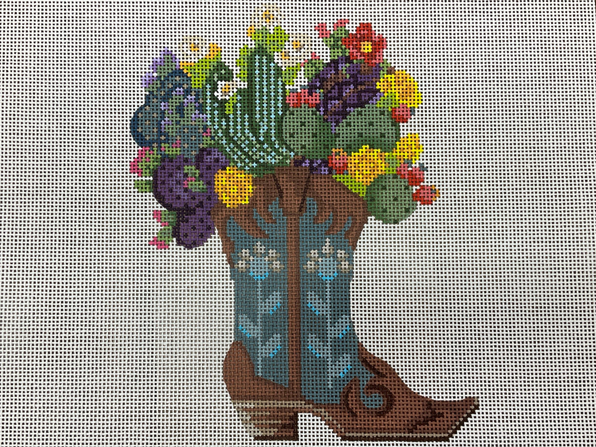 Texas Desert Cactus Blooms Boot