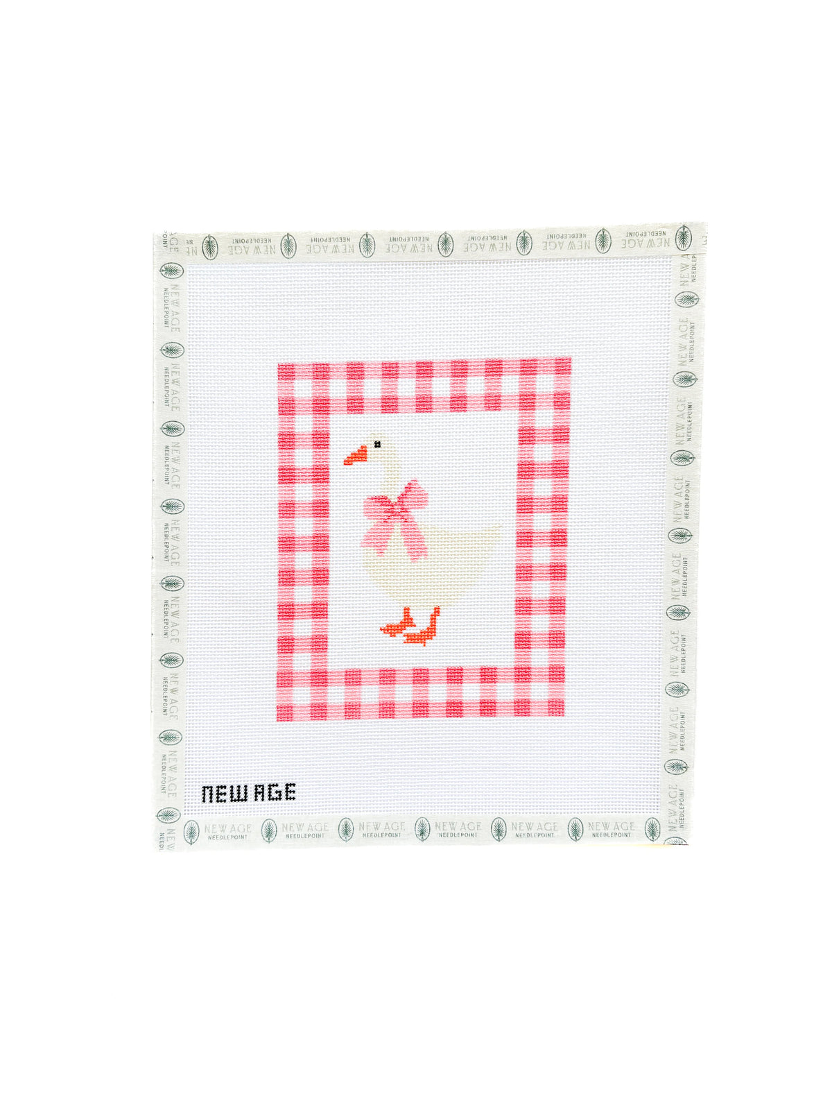 Gingham Baby Goose Needlepoint Canva
