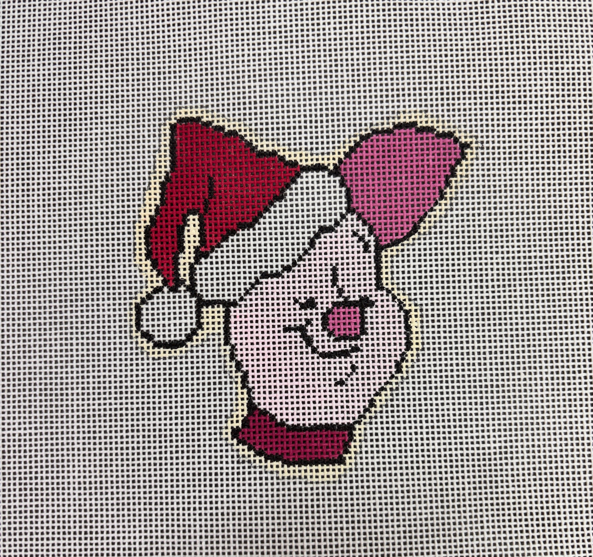 Piglet in Santa Hat