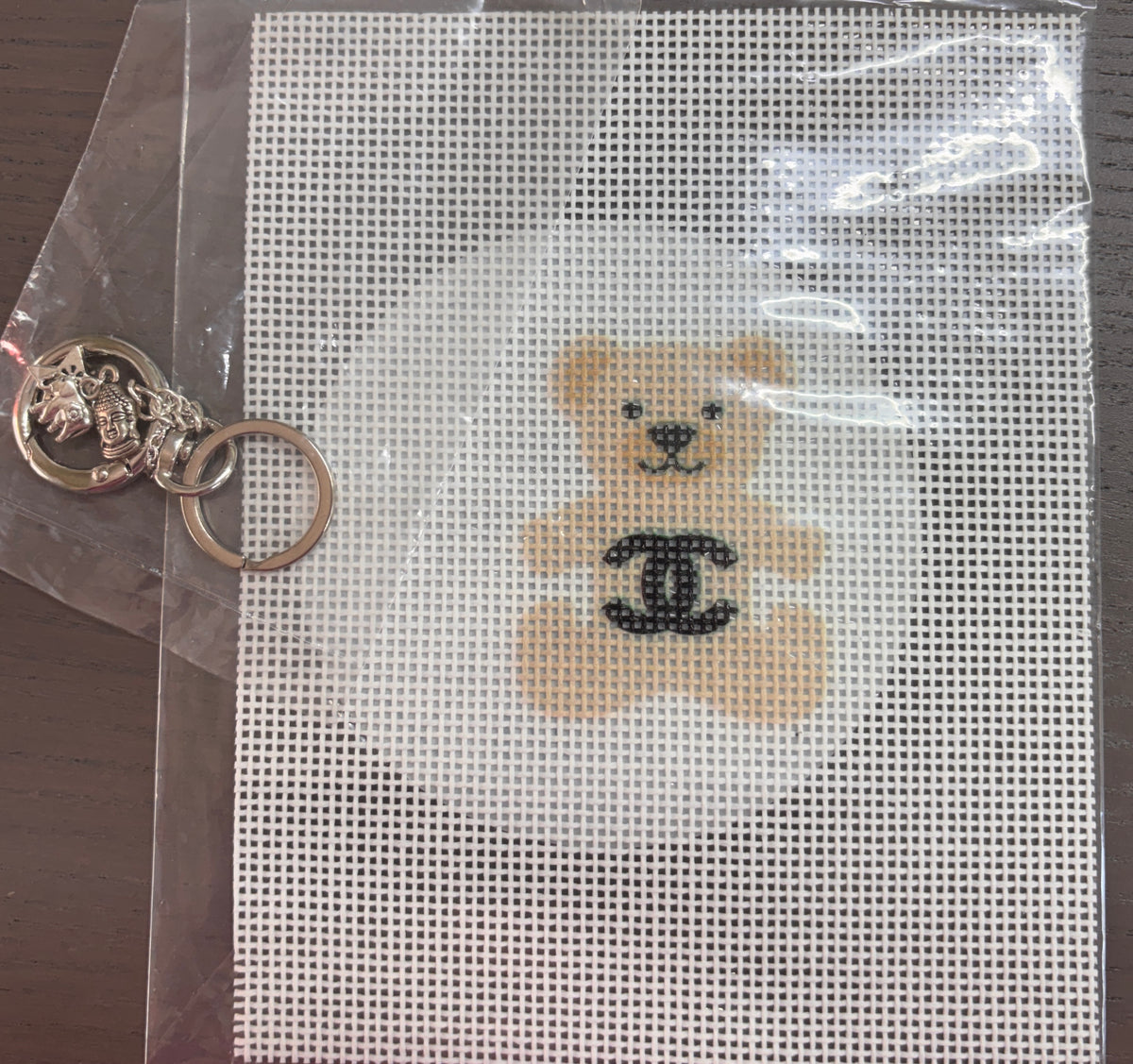 Chanel Bear Bag Tag Tan