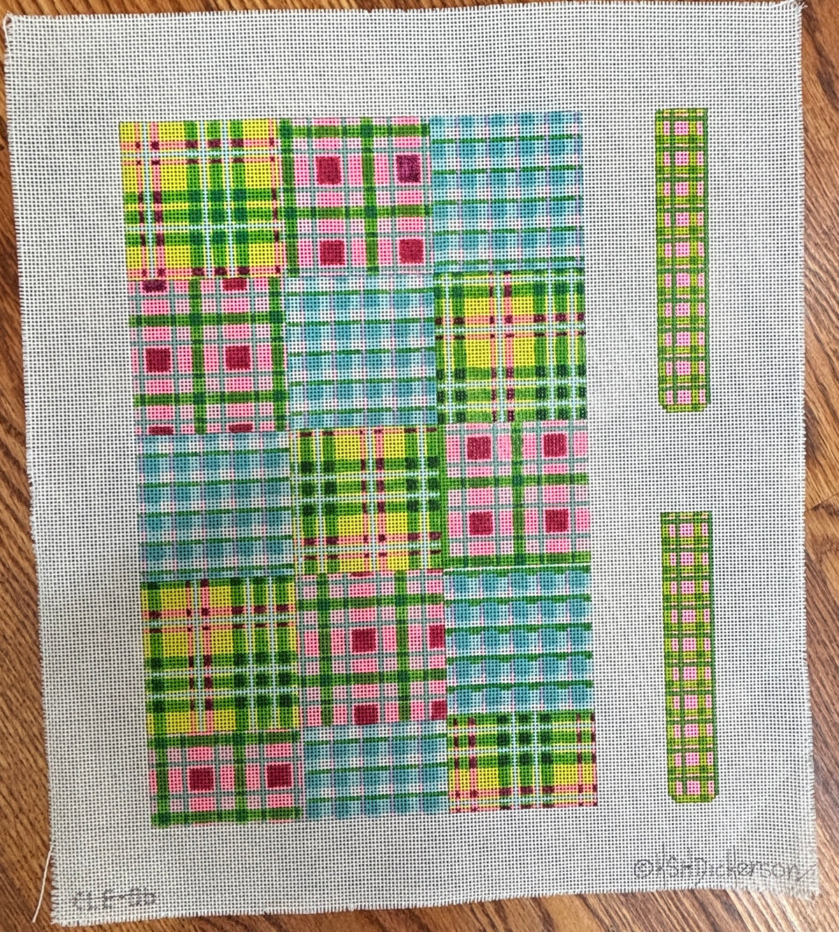 Madras Patchwork Envelope Clutch