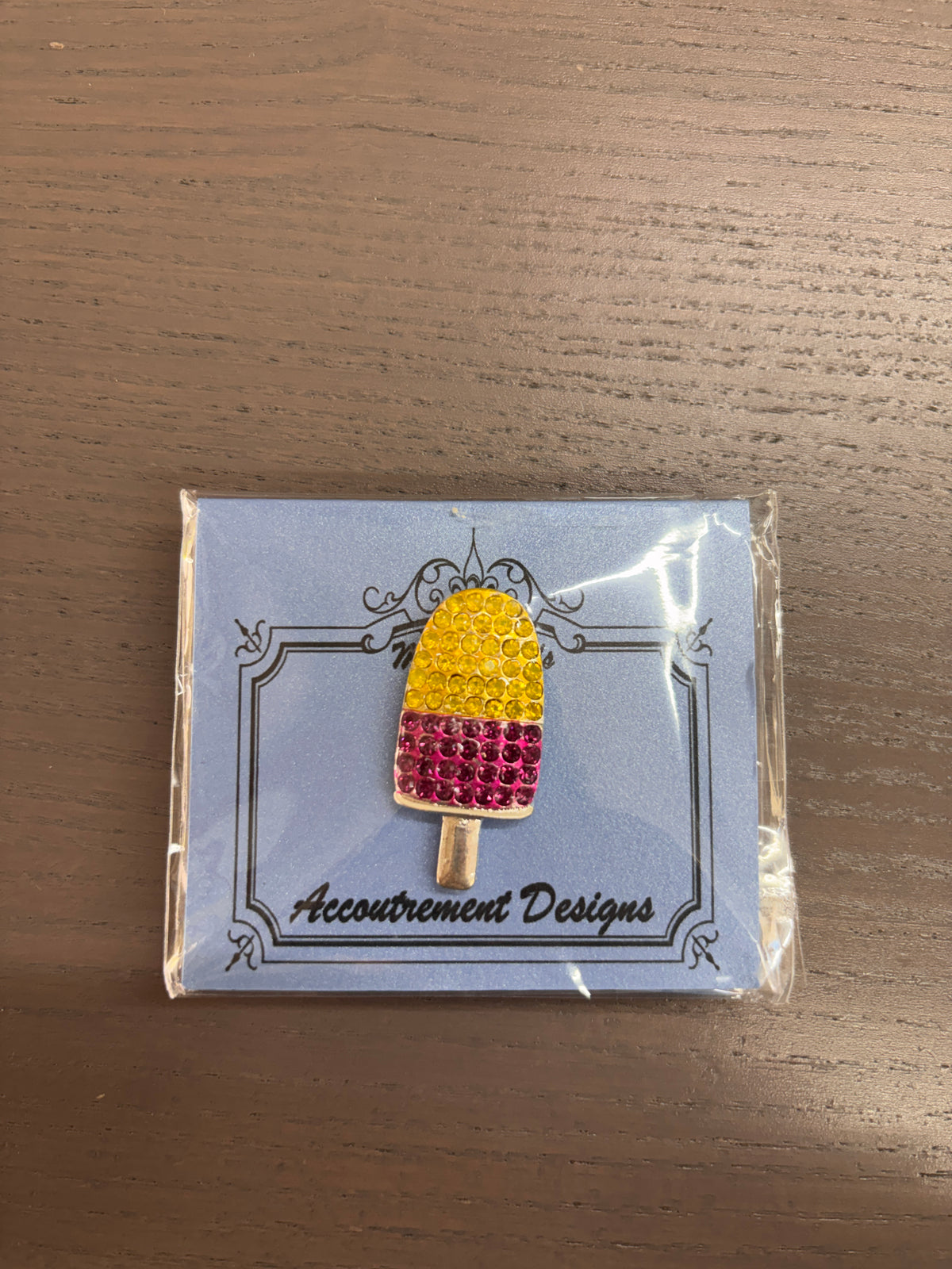 Gold & Pink Popsicle Needle Minder