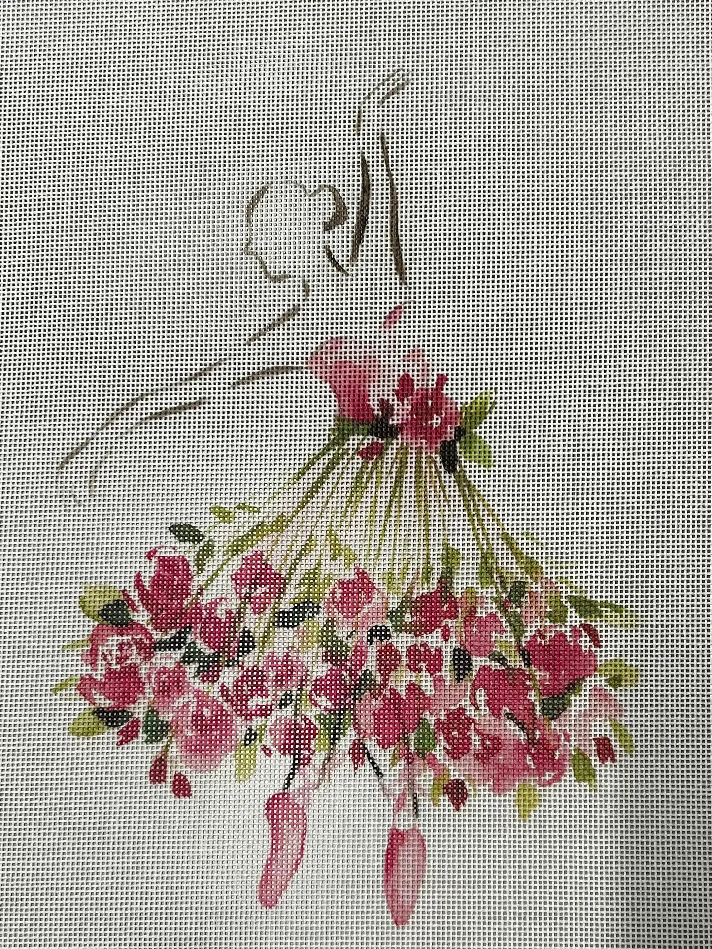 Ballerina w/ Flowers