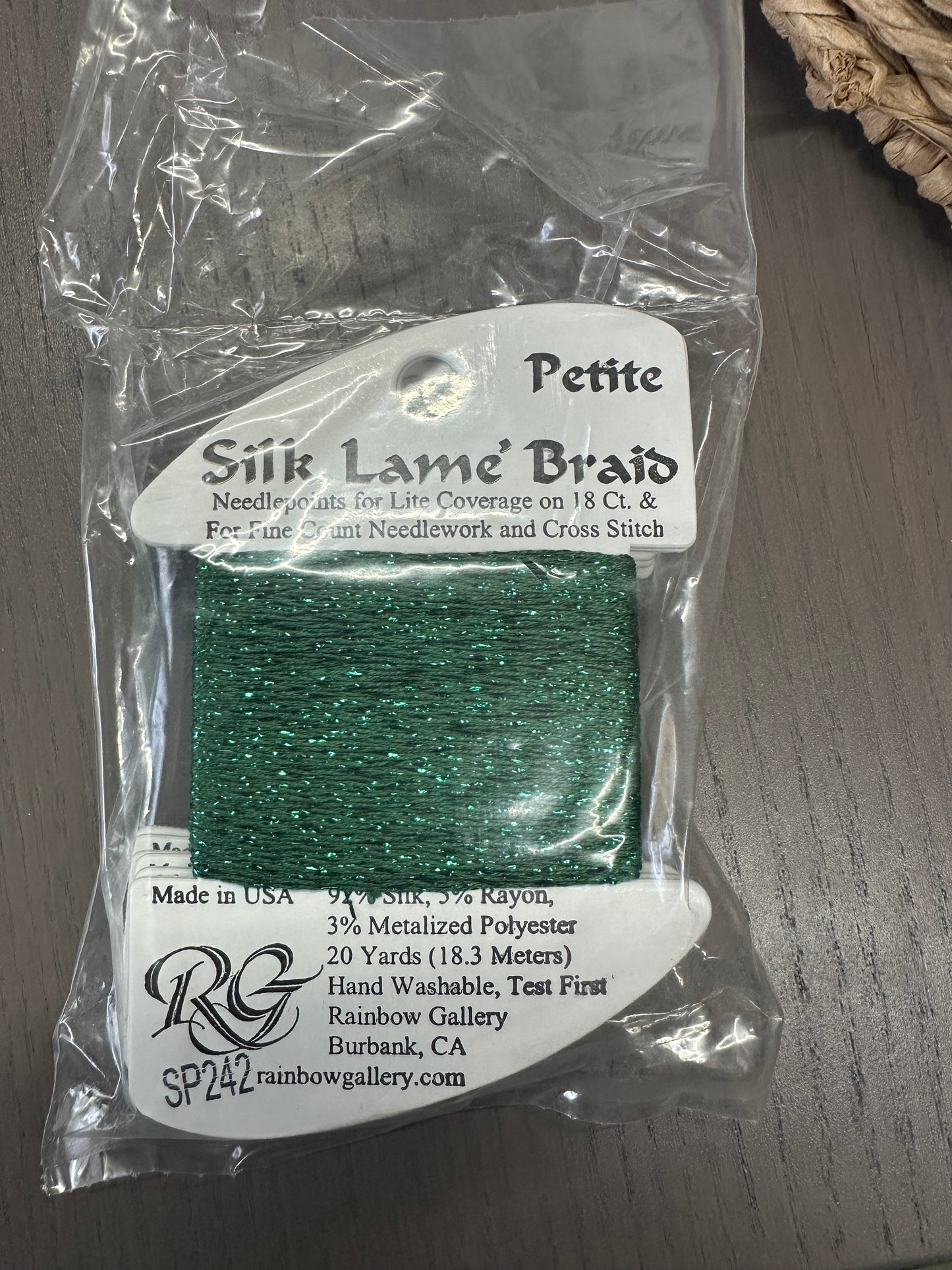 Silk Lame Petite SP242 PEACOCK GREEN